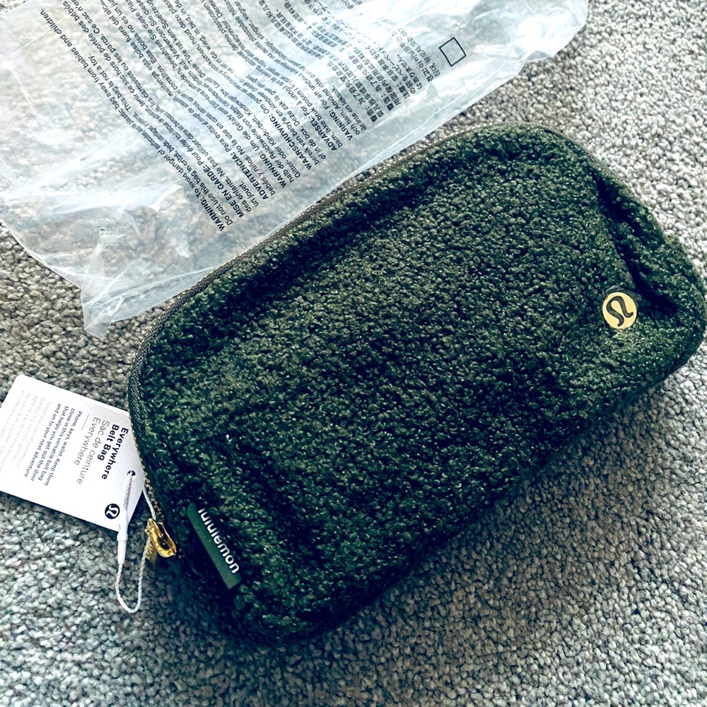Olive green Lululemon everywhere belt bag